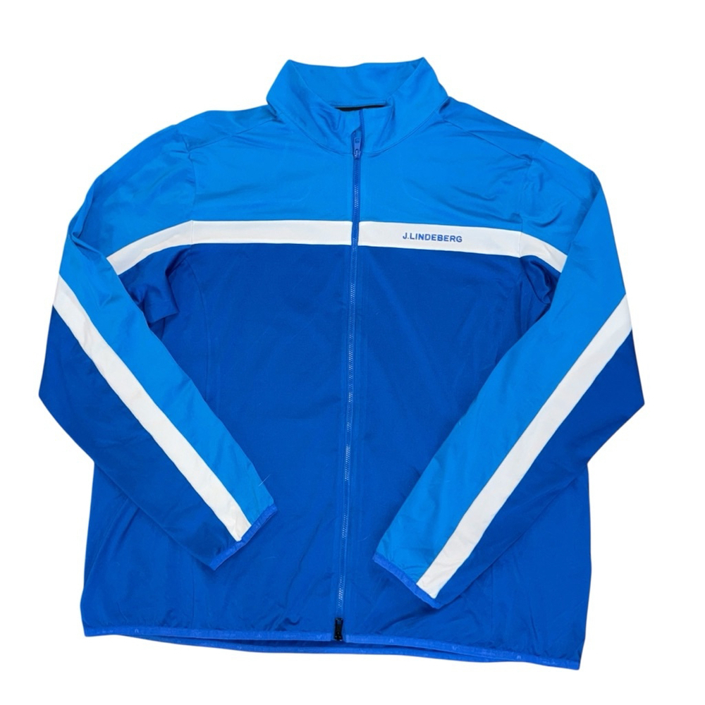 J. Lindeberg Jarvis Golf Jacket Men’s 3XL Blue Full Zip Performance Mid Layer